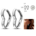 Cosmic Heart & Star Silver Hoops Collection