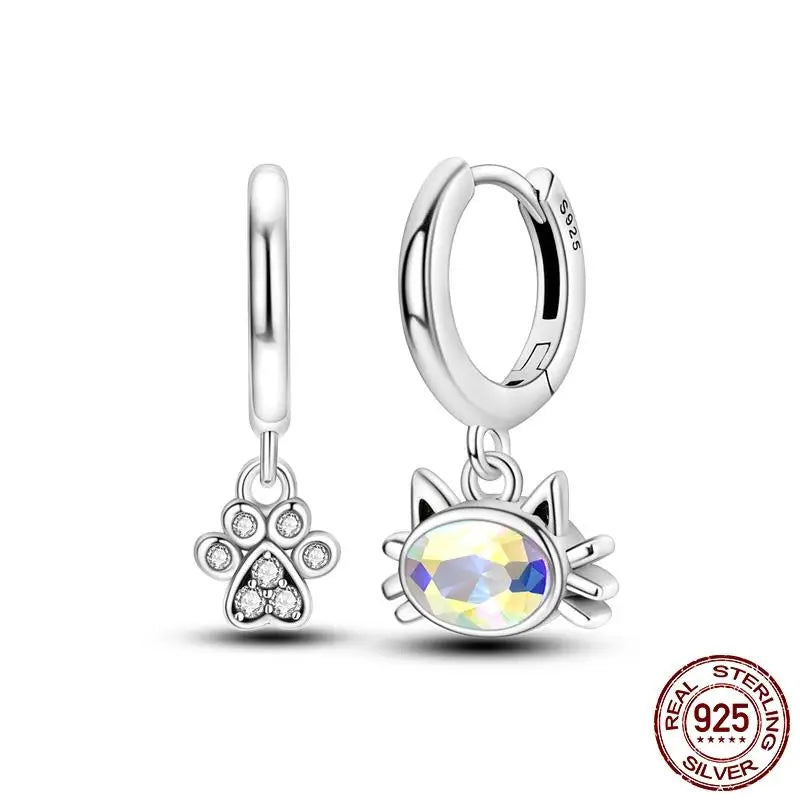 LunaGlow Sterling Hoops