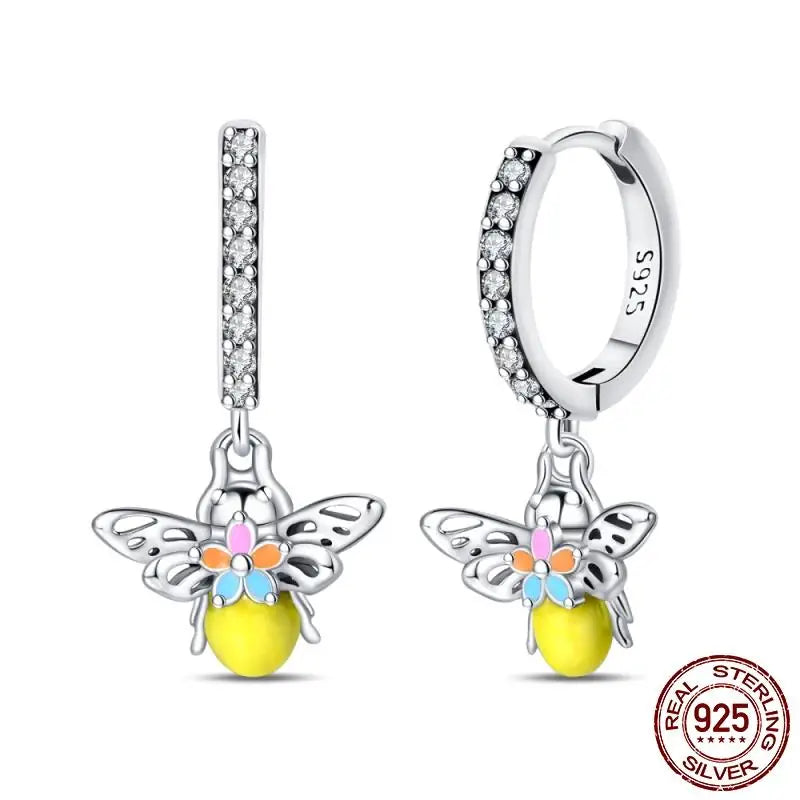 LunaGlow Sterling Hoops