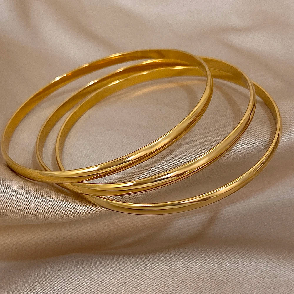 Golden Trio Everyday Bangles