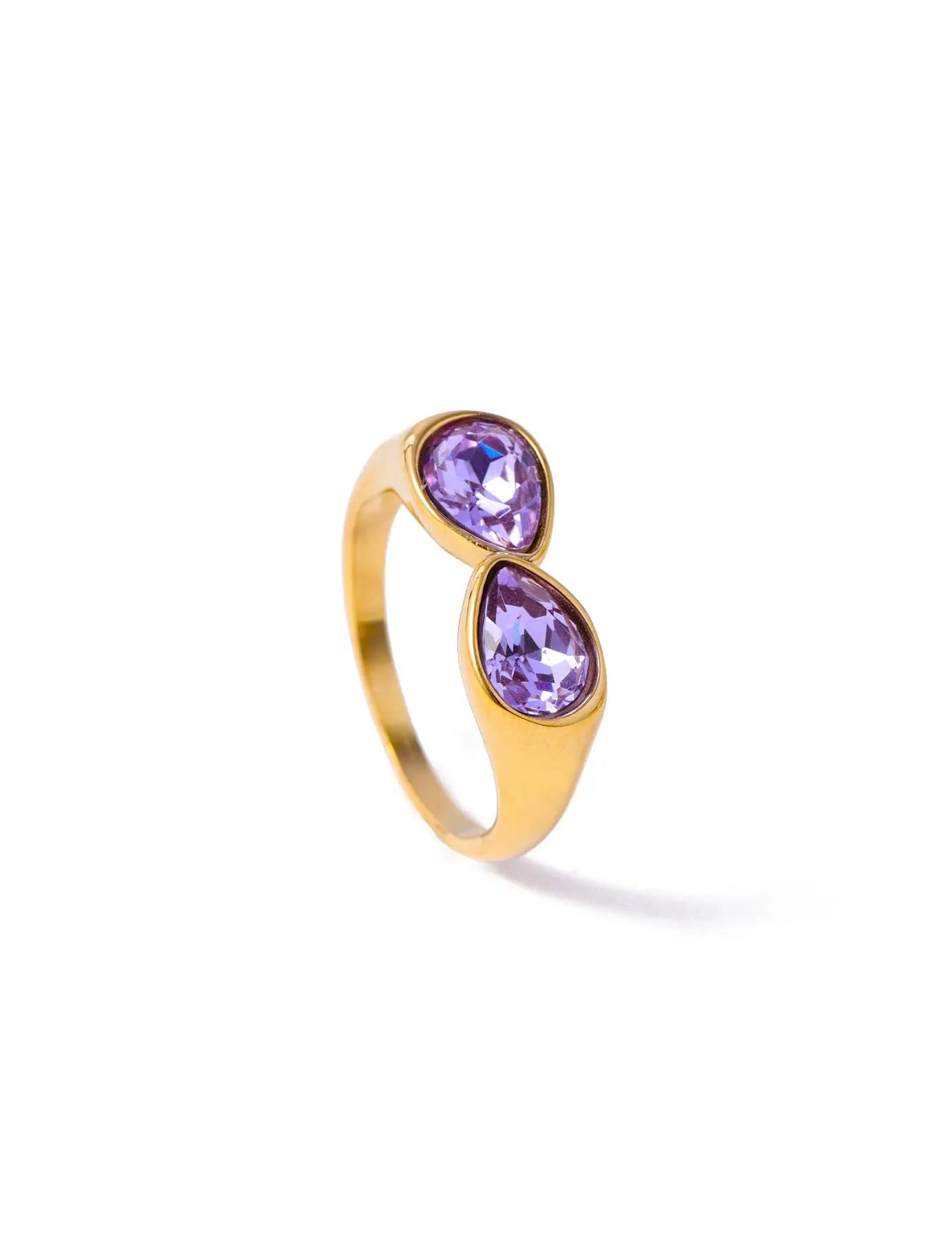 Carlidana Golden Teardrop Ring
