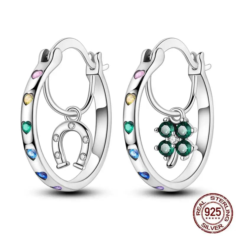 LunaGlow Sterling Hoops