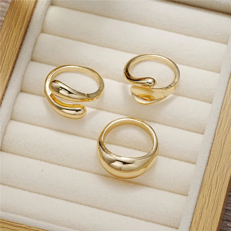 Luxe Form Chunky Ring Set
