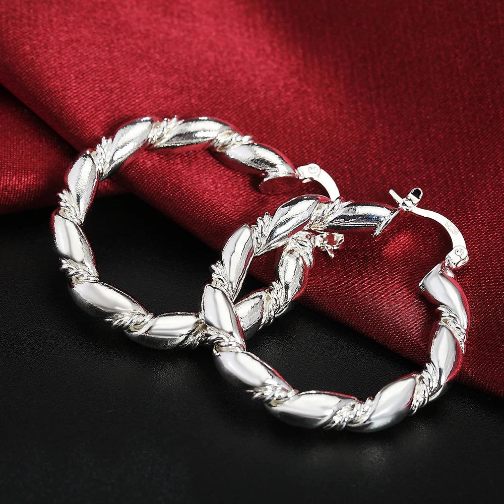 Elegant Ring Hoop Earrings
