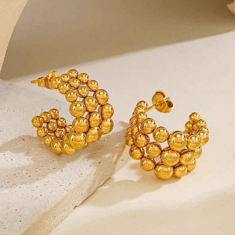 Éclat Geo™ Twisted Hoops