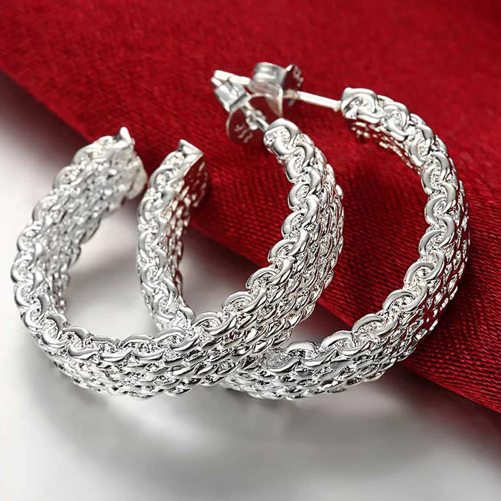Elegant Ring Hoop Earrings