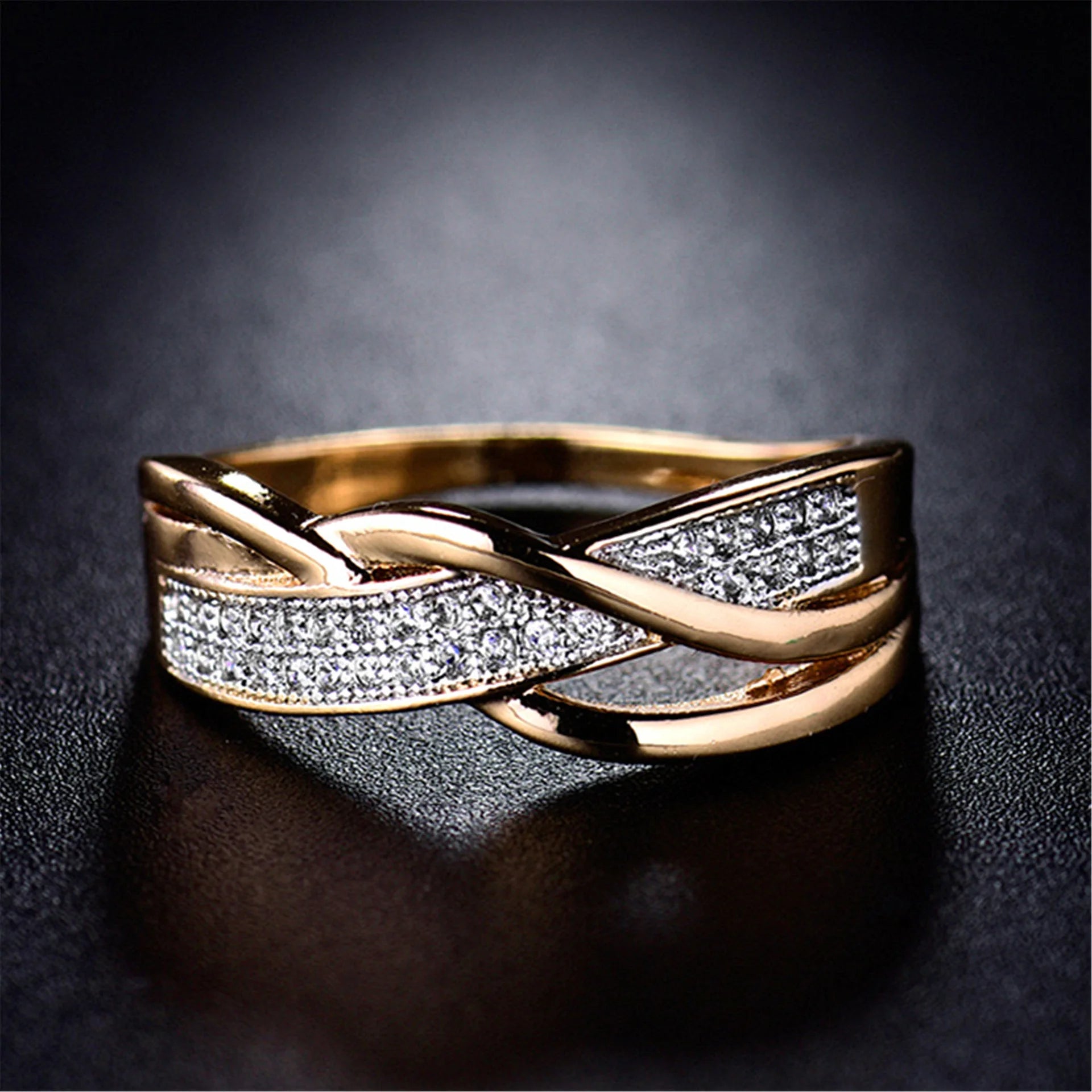 Golden Ribbon™ Diamond Ring