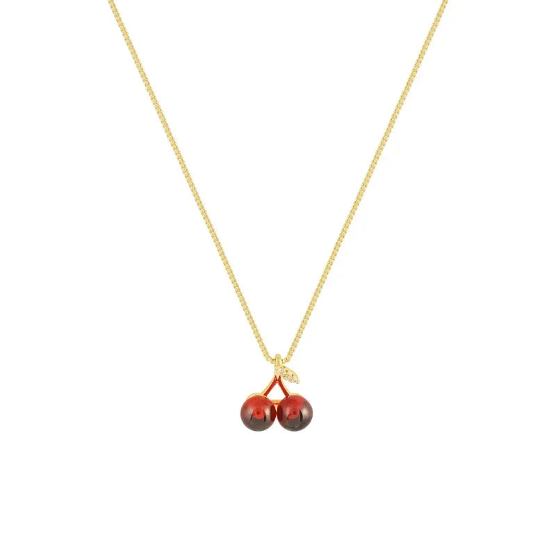 Lunessa Scarlet Cherry Necklace