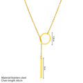 Golden Linea Y Necklace
