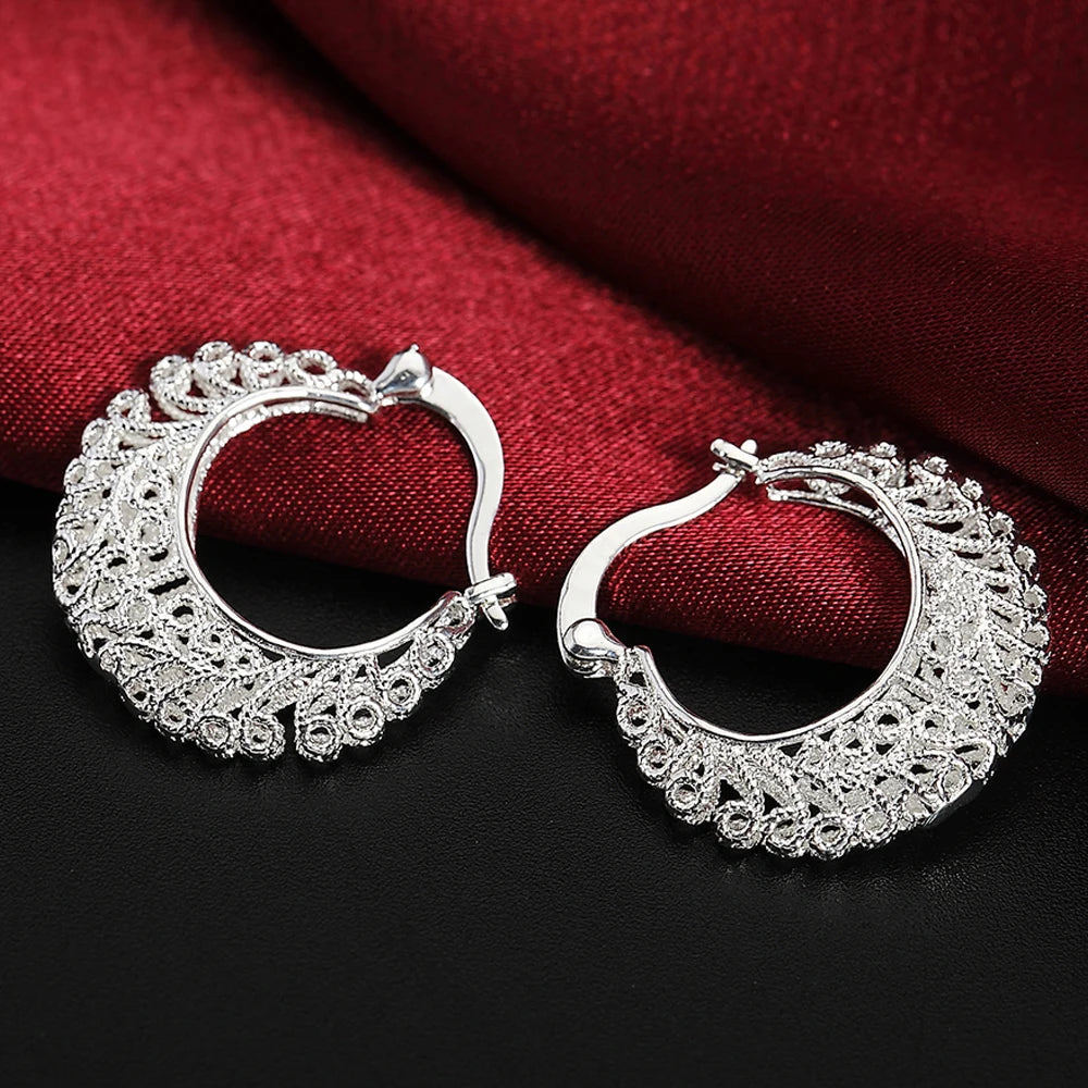 Elegant Ring Hoop Earrings