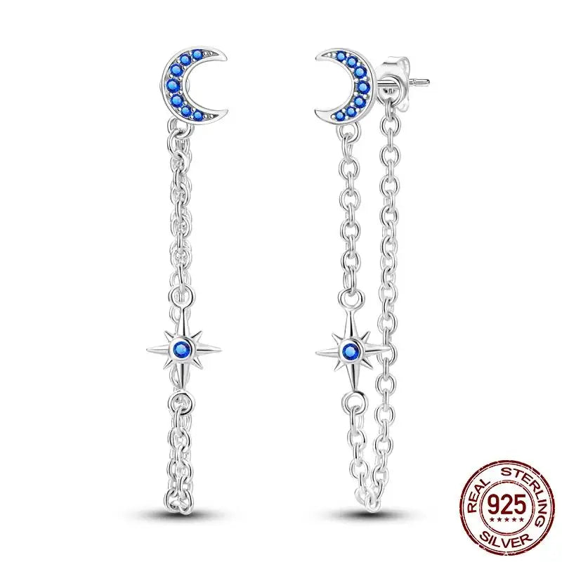 LunaGlow Sterling Hoops