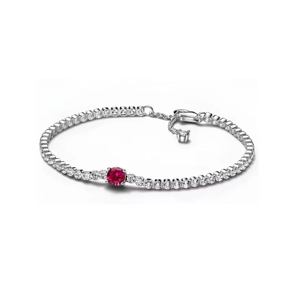 Valentina Pink & Red Heart Bracelet