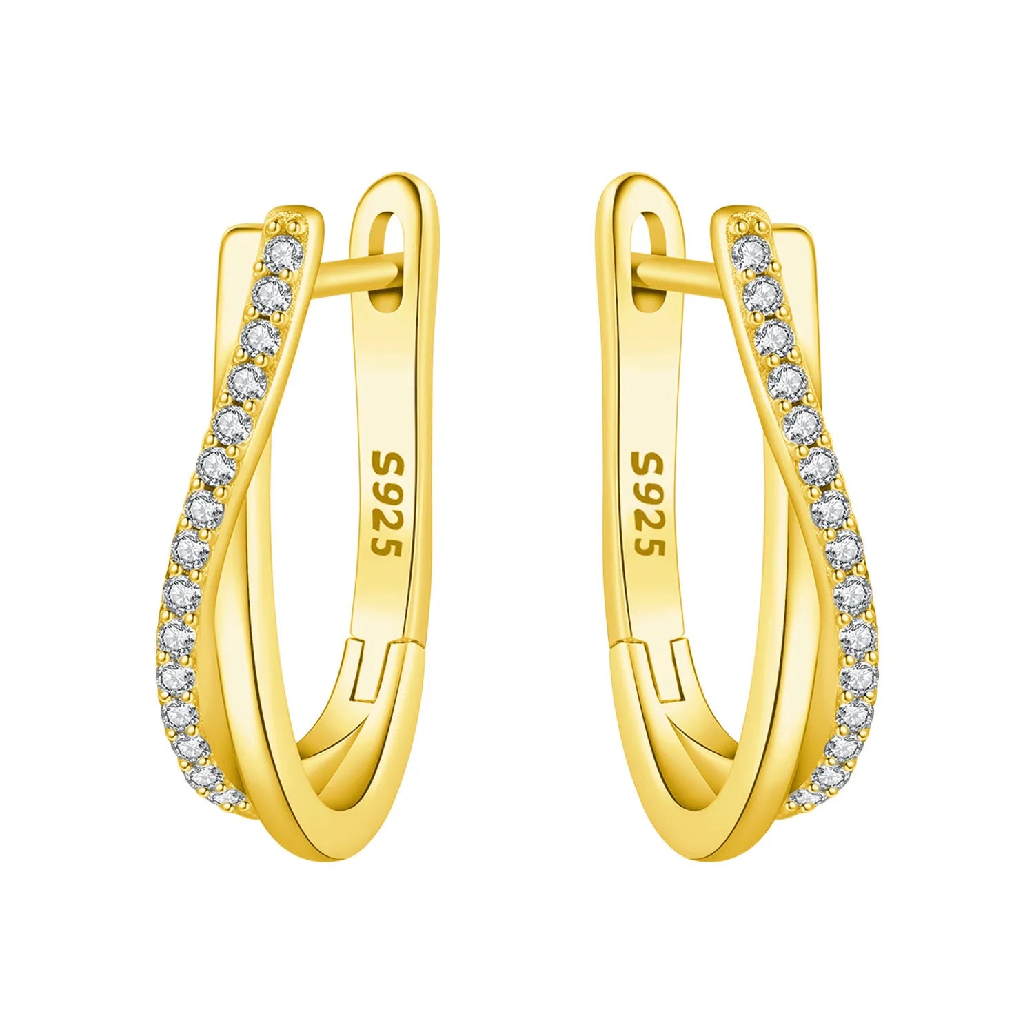 Lumineer Multi-Layer Sterling Hoops