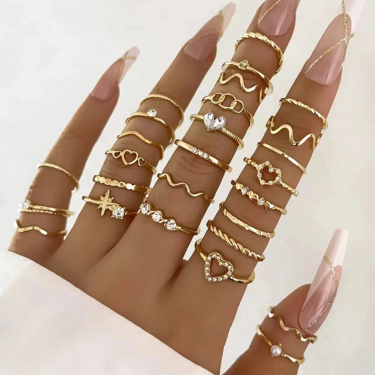 Wave Luxe 23-Ring Set