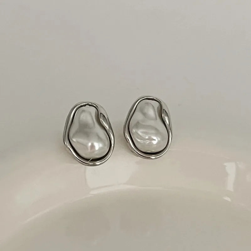 Aurielle Baroque Pearl Studs