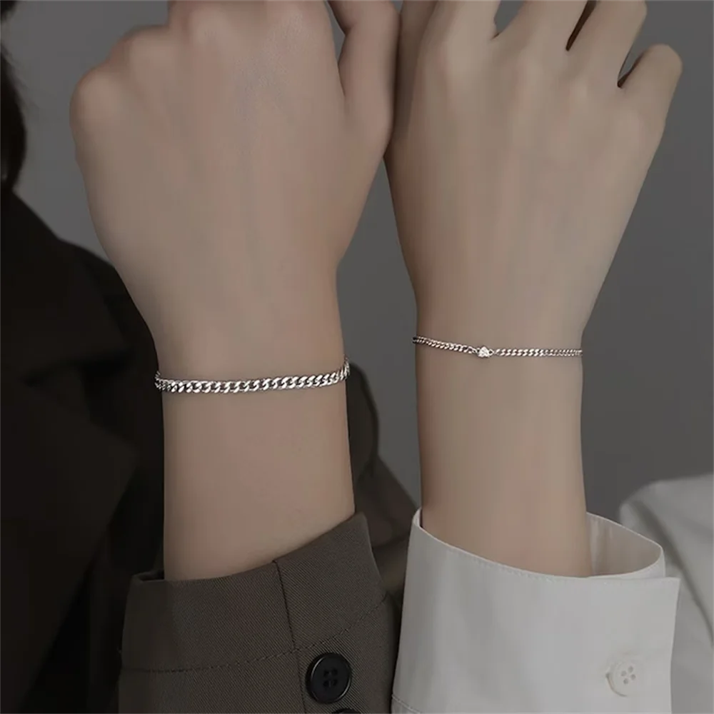 Lover’s Gleam Stainless Duo bracelets
