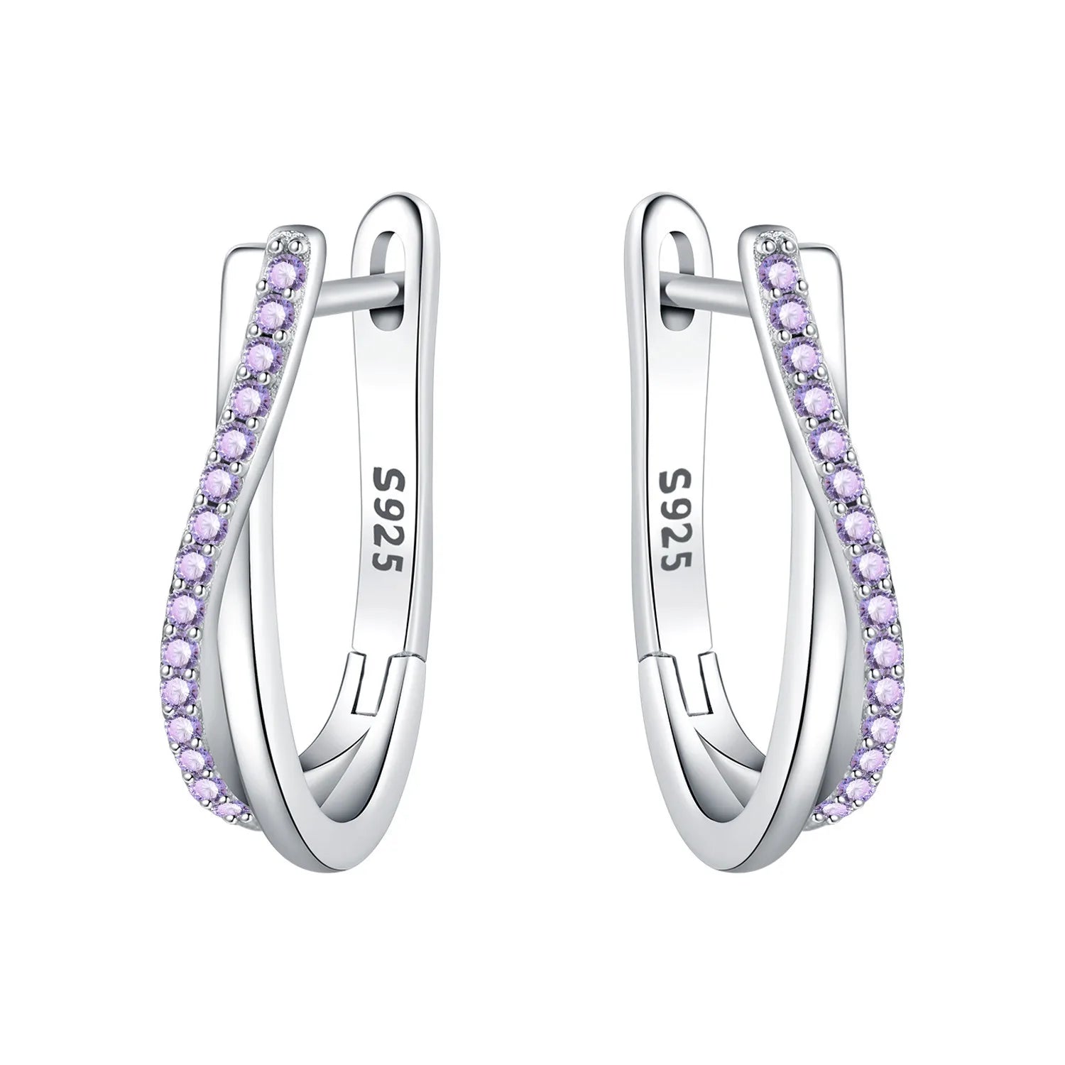 Lumineer Multi-Layer Sterling Hoops