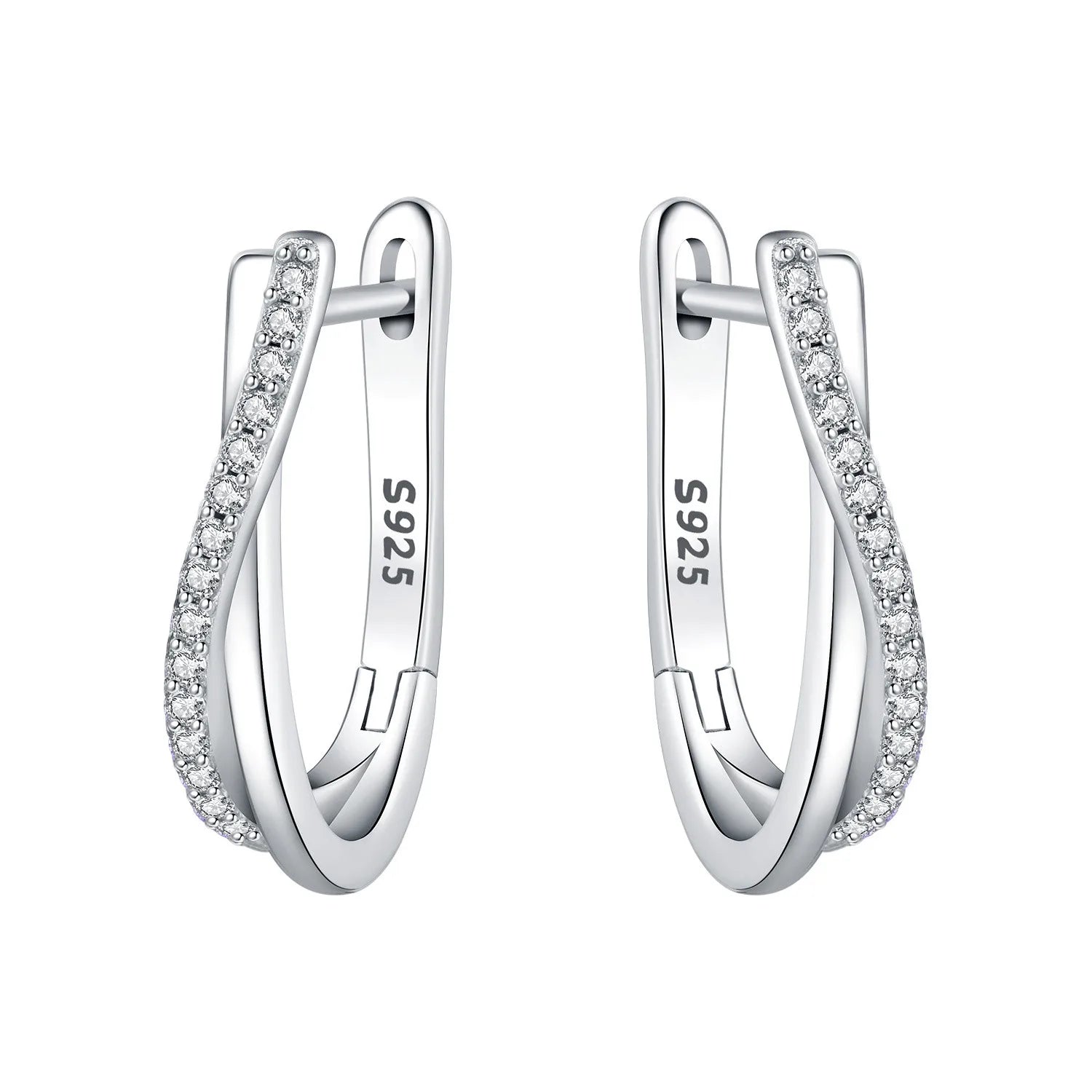 Lumineer Multi-Layer Sterling Hoops