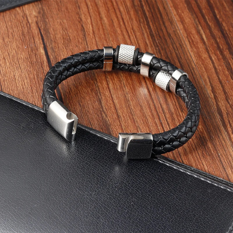 MagnoBraided Leather Bracelet