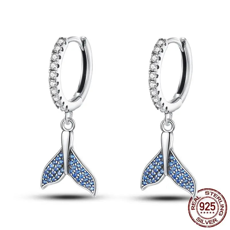 LunaGlow Sterling Hoops