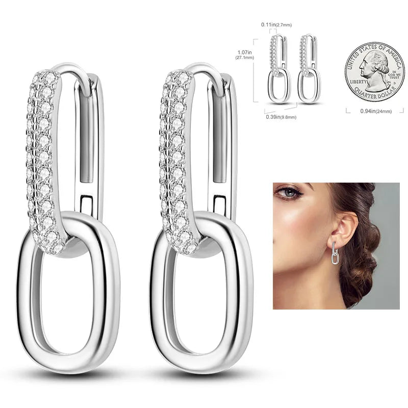 Cosmic Heart & Star Silver Hoops Collection