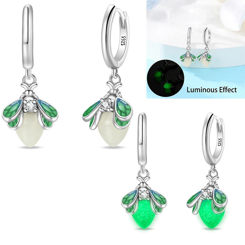 LunaGlow Sterling Hoops