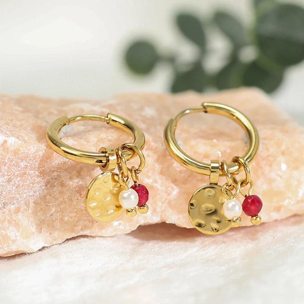 Auréa Stone Fashion Hoops