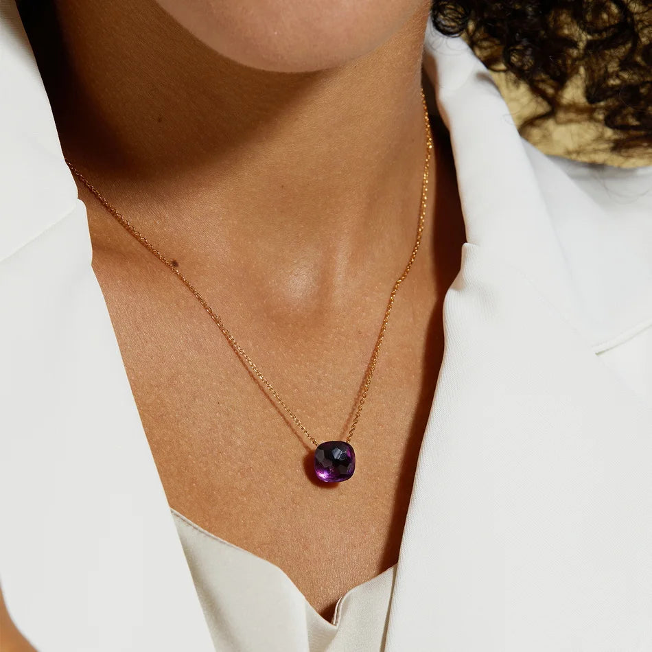 ALLNOEL Prism Square Necklace