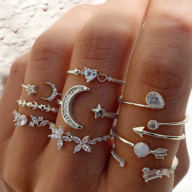 Celeste Charm Ring Collection