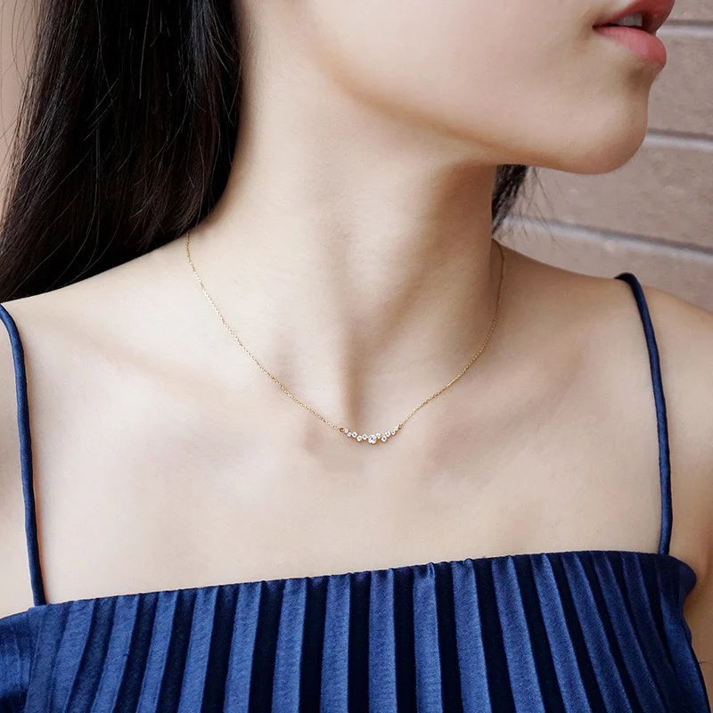 EternaMoon 18K Zircon Necklace