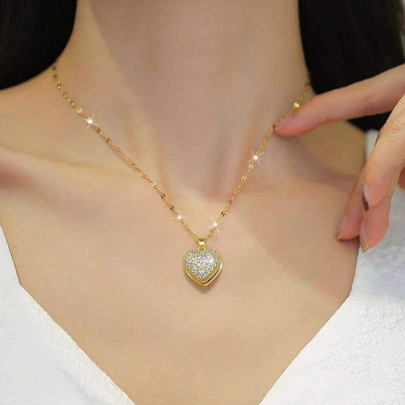 Éclat Perlé™ Heart Choker