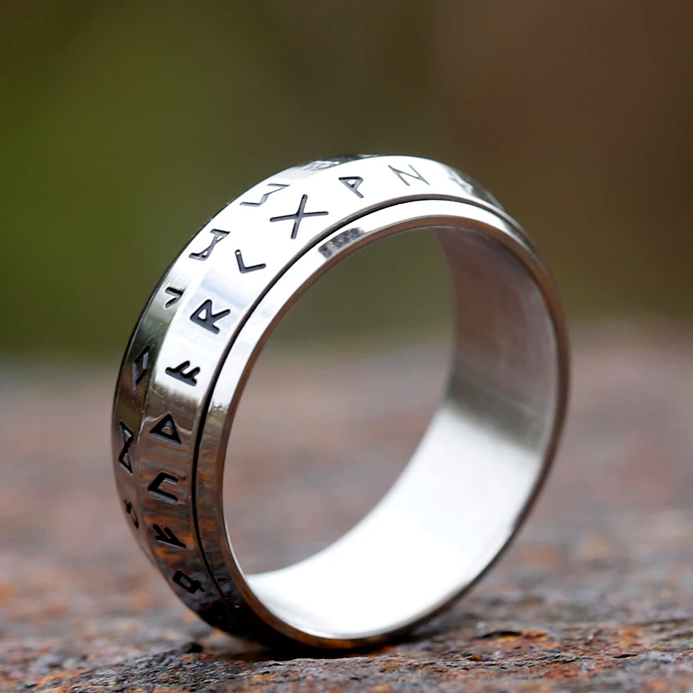 Odin Rune Spinner Ring