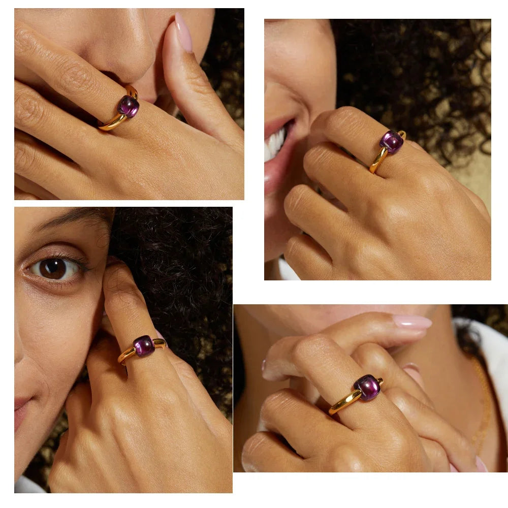ALLNOEL Aurora Teardrop Ring