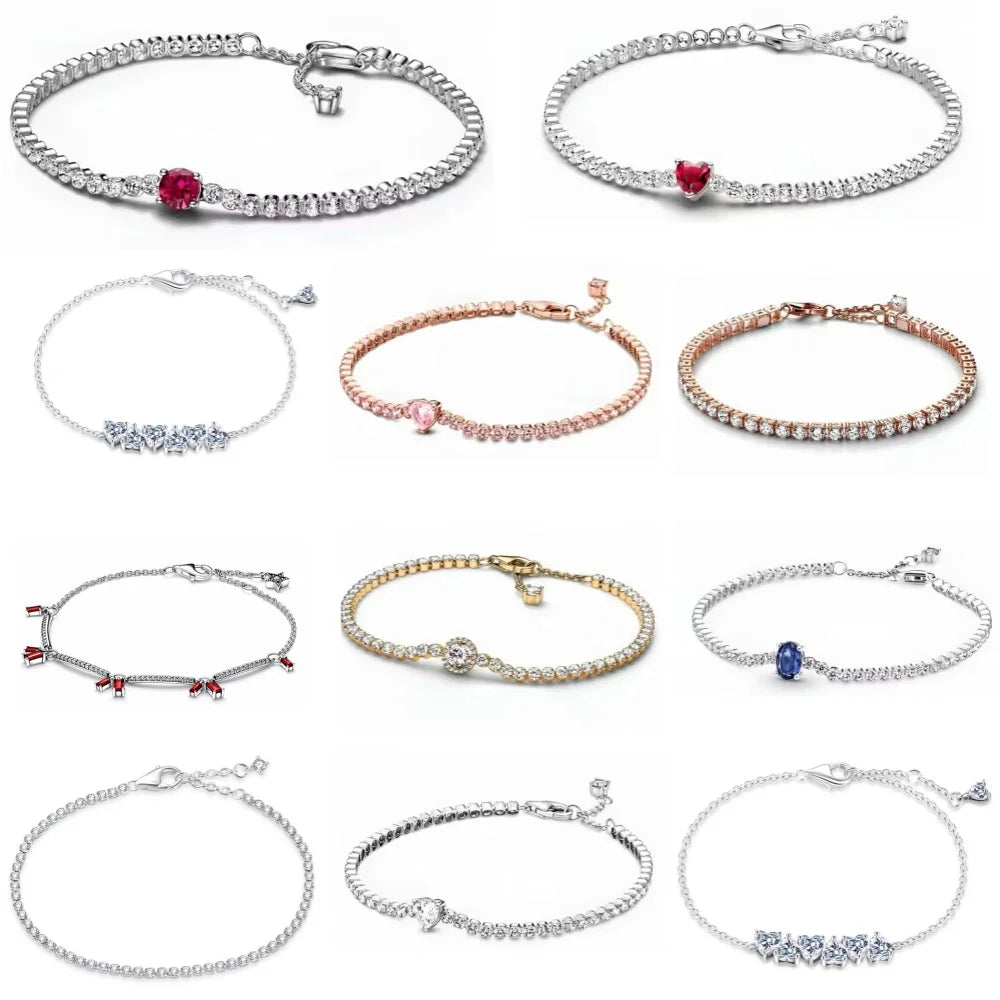 Valentina Pink & Red Heart Bracelet