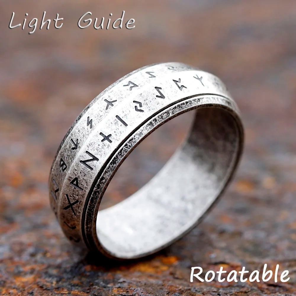 Odin Rune Spinner Ring