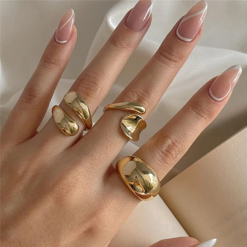 Luxe Form Chunky Ring Set