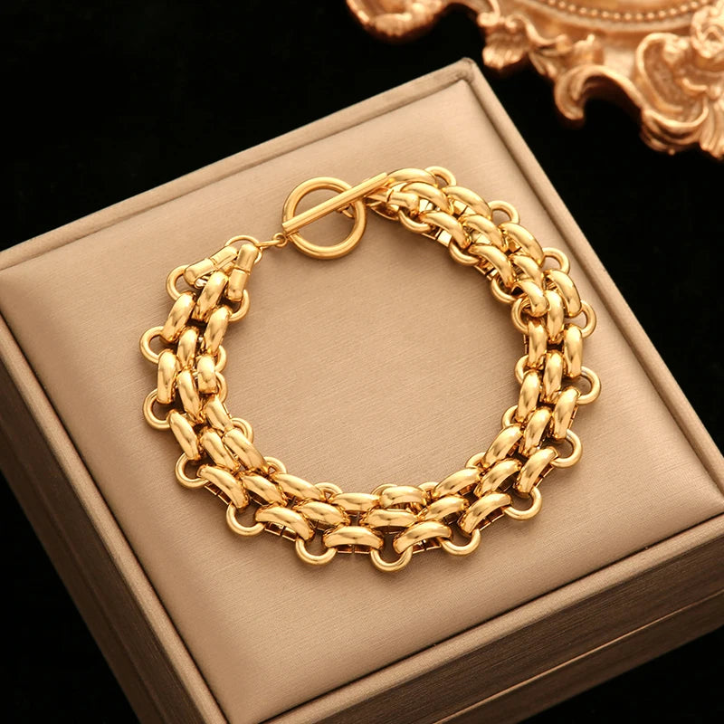 EILIECK GoldForge Cuban Bracelet