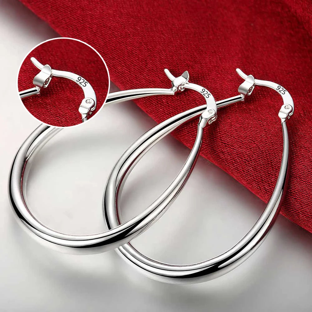Elegant Ring Hoop Earrings