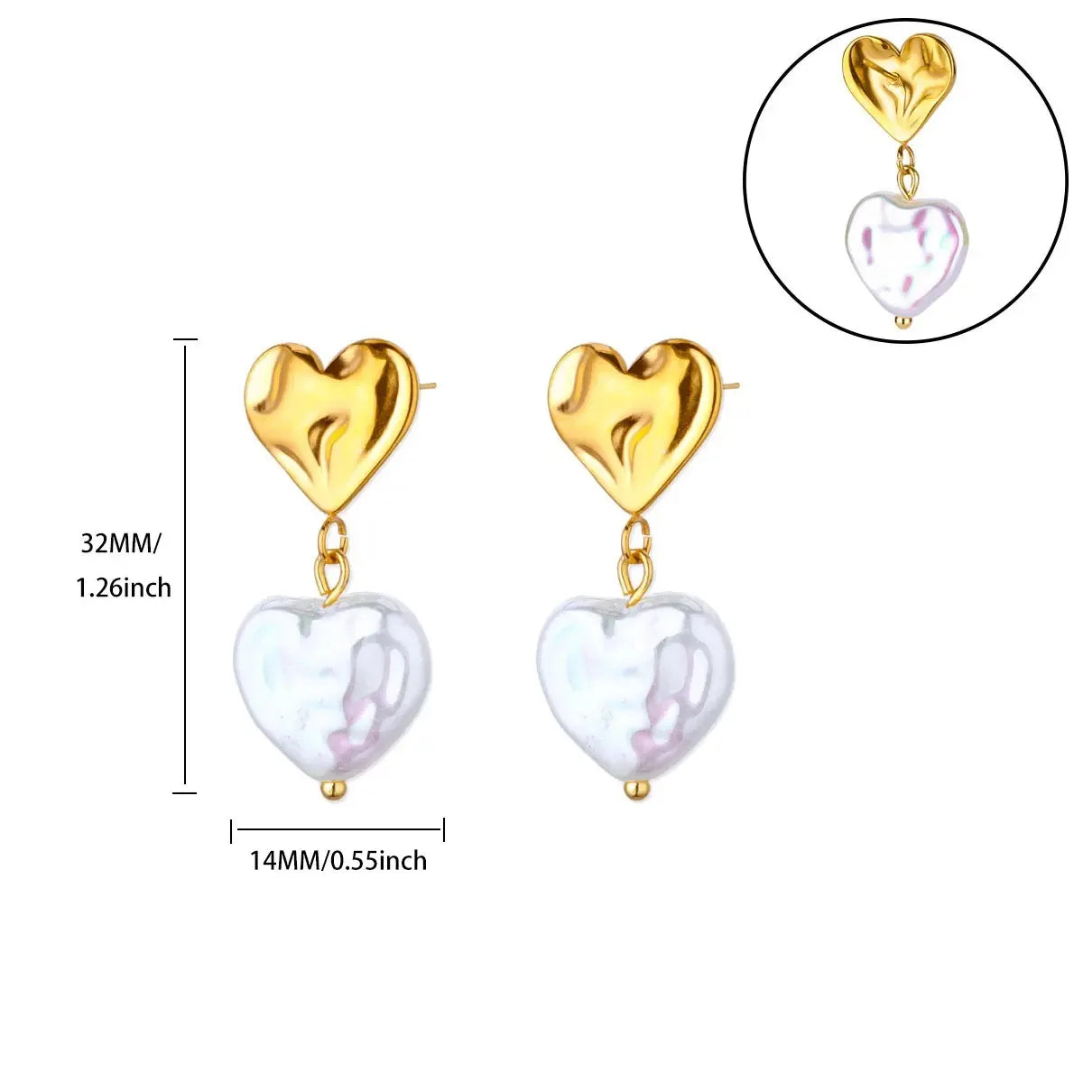 Lume Amour Gold Earrings