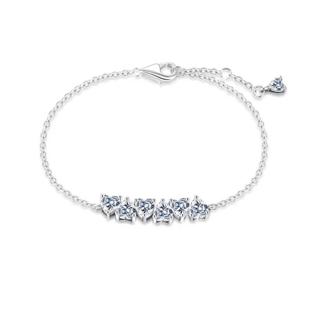 Valentina Pink & Red Heart Bracelet