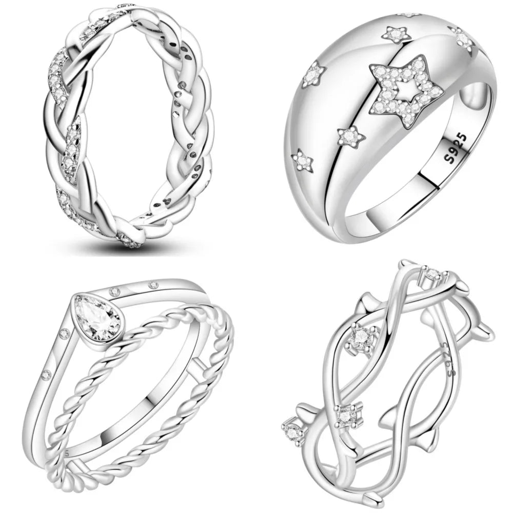 Orstarry Woven Elegance Ring