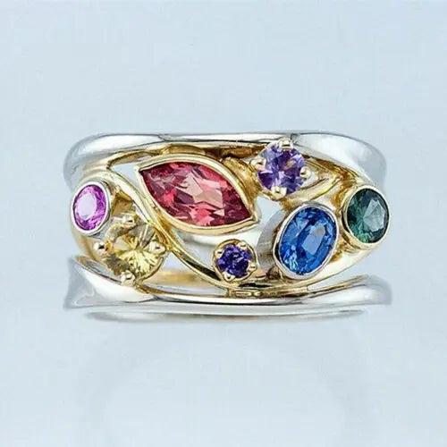 Slim Balance Crystal Ring