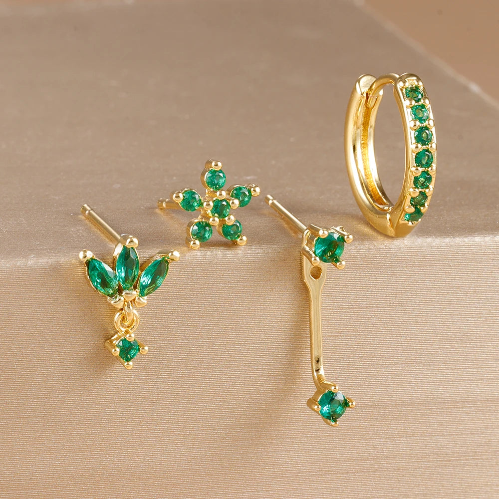 Fleuré Gold Huggies Set.