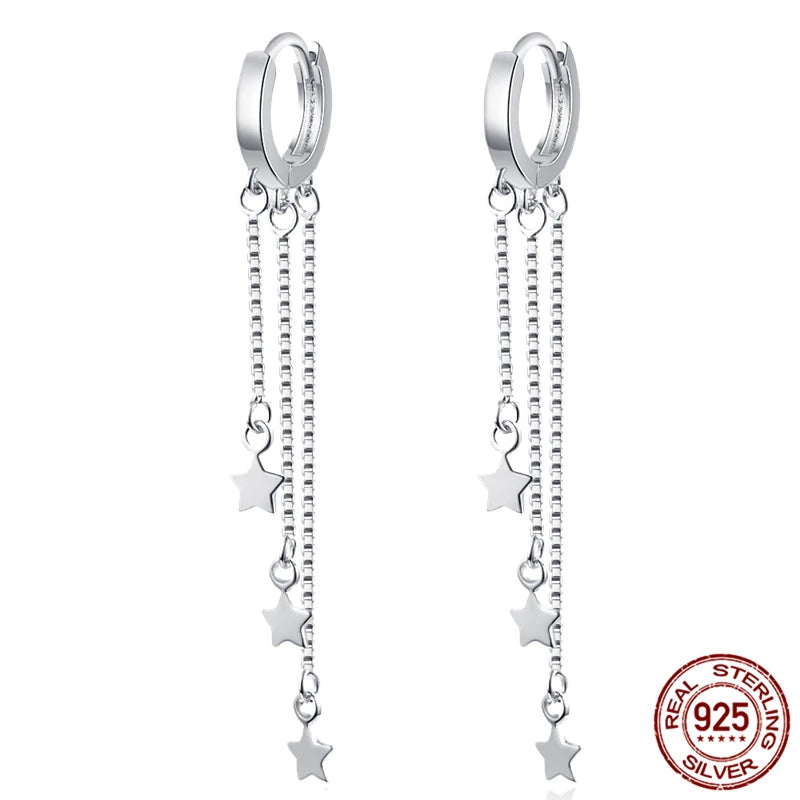 LunaGlow Sterling Hoops