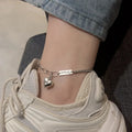 PureGrace Silver Heart Anklet