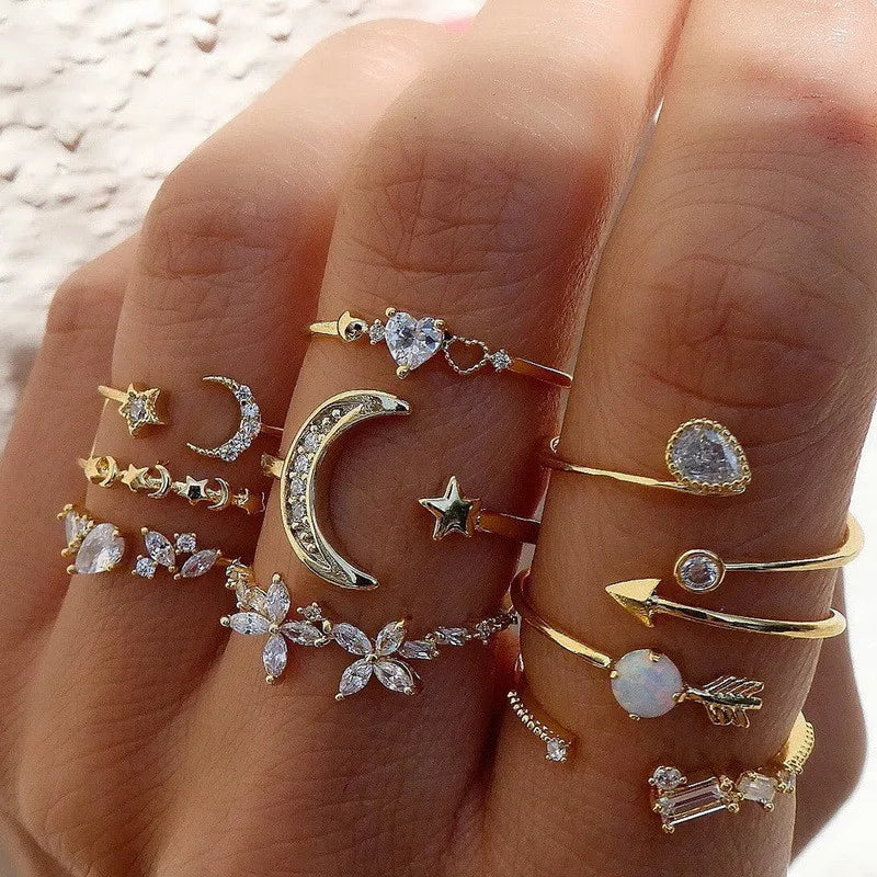 Celeste Charm Ring Collection