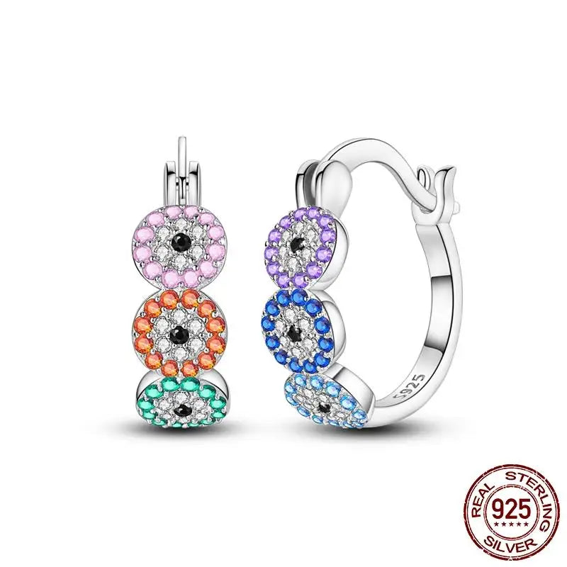 LunaGlow Sterling Hoops