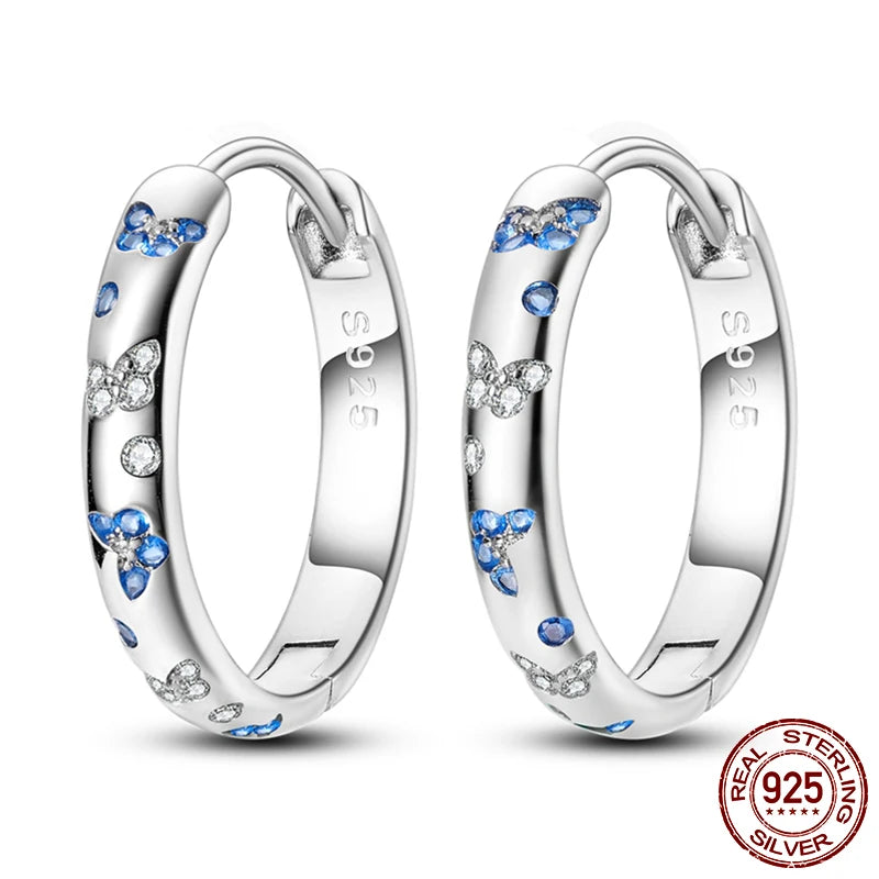 LunaGlow Sterling Hoops