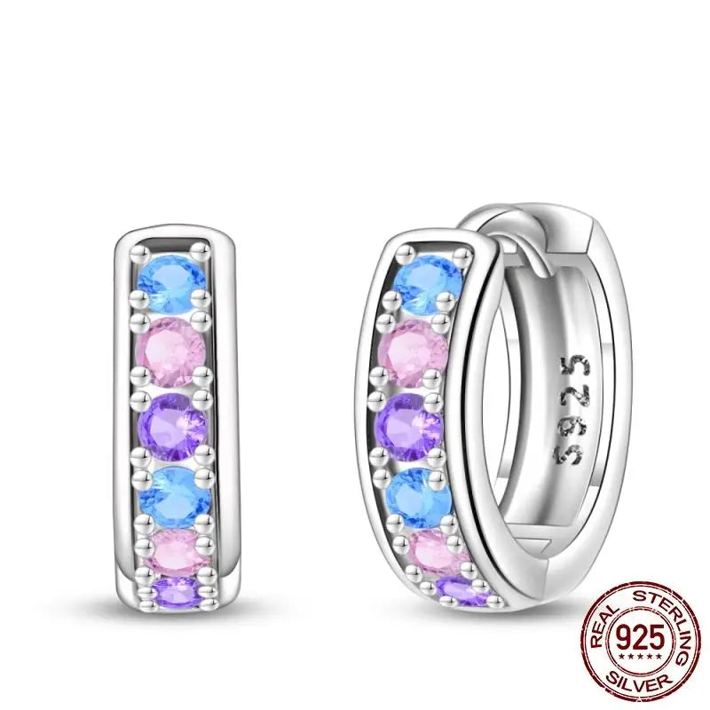 LunaGlow Sterling Hoops